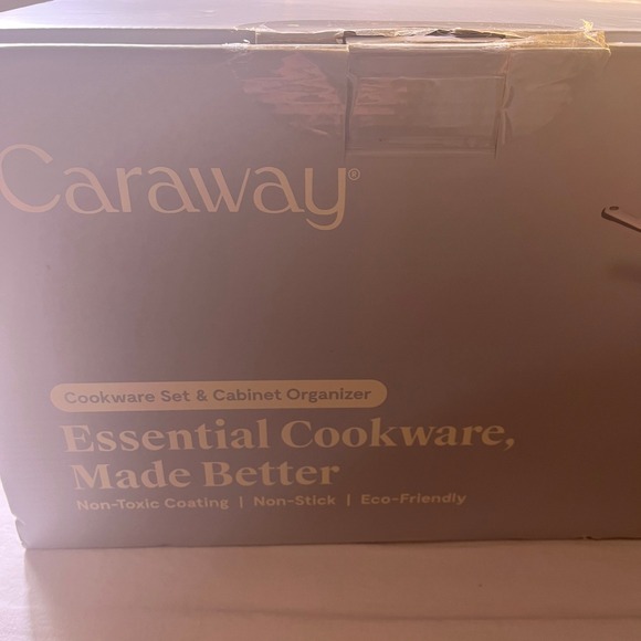 Caraway 12-Piece Ceramic Cookware Set - Grey Color - Non-stick and Non-Toxic New - Picture 4 of 16